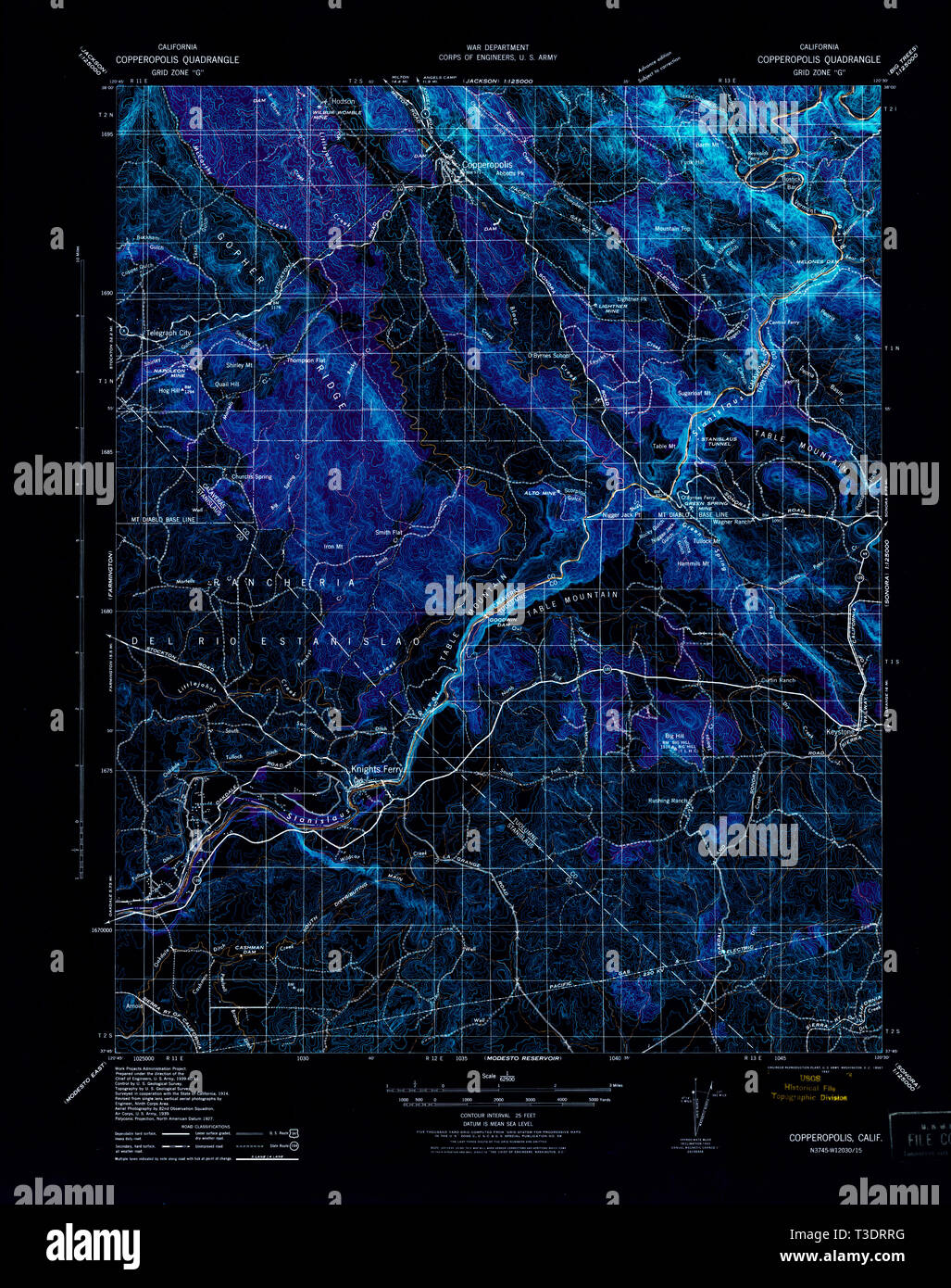 Copperopolis Map Copperopolis High Resolution Stock Photography and Images - Alamy