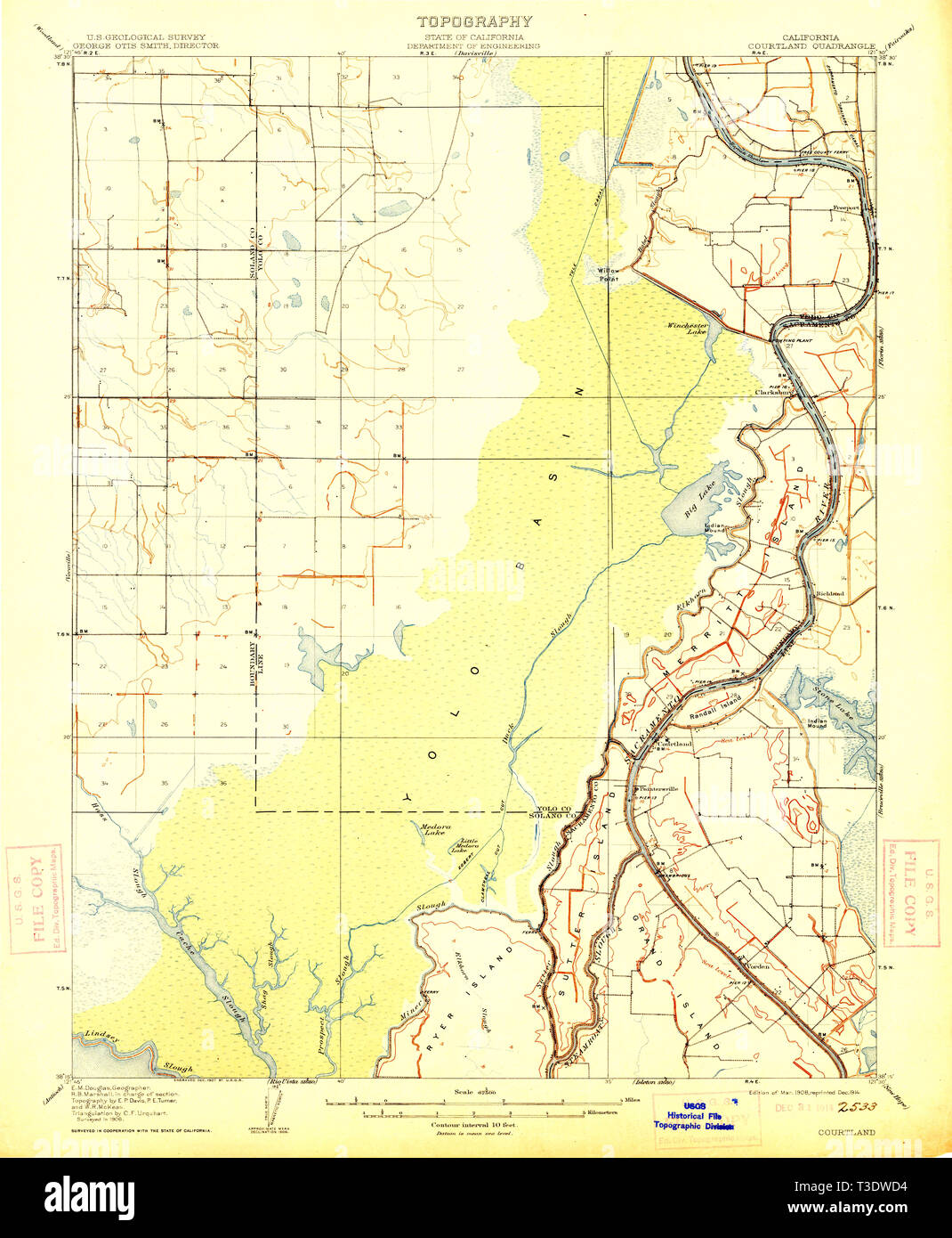 Map of courtland hires stock photography and images Alamy