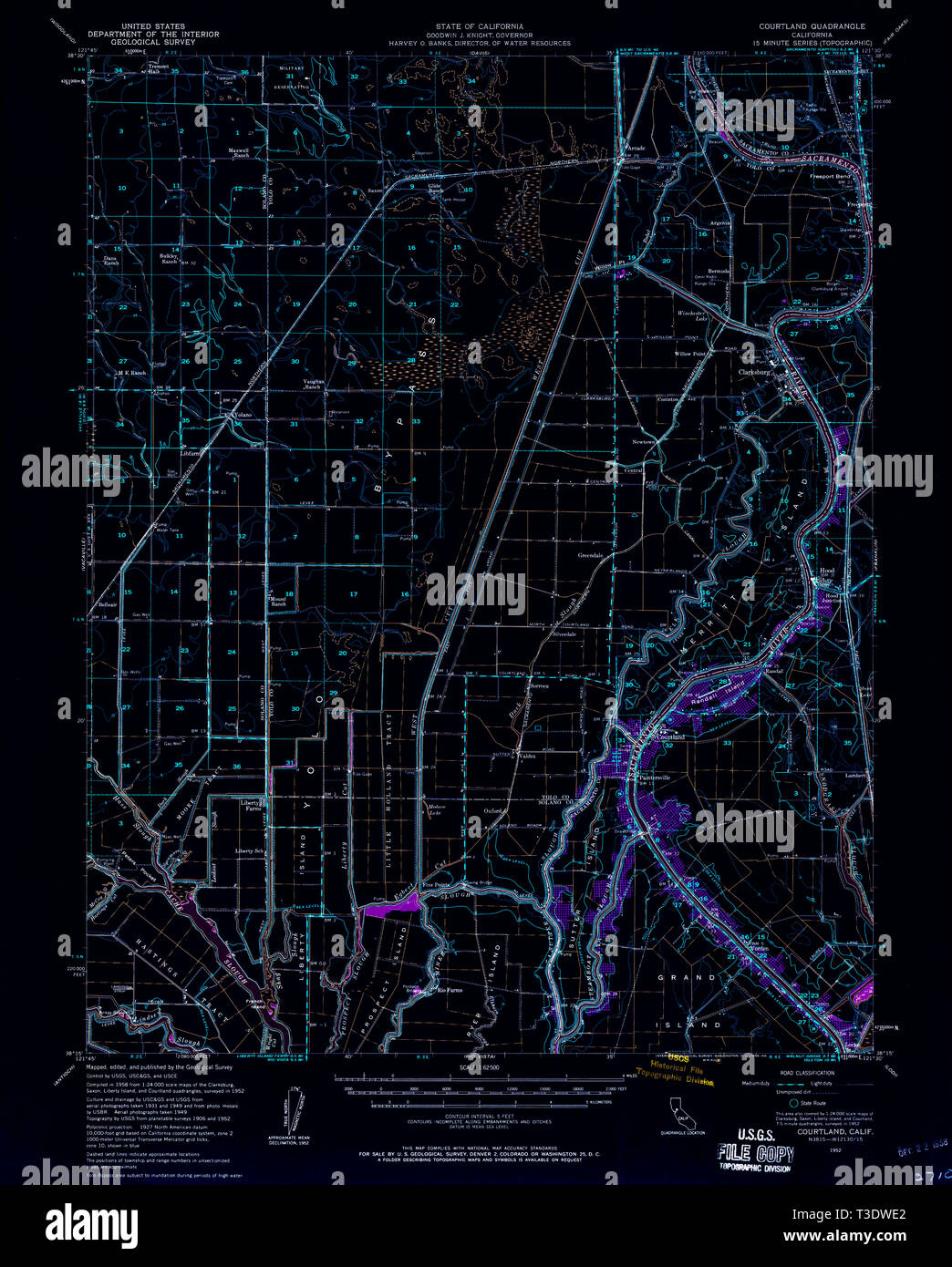 Map of courtland hires stock photography and images Alamy