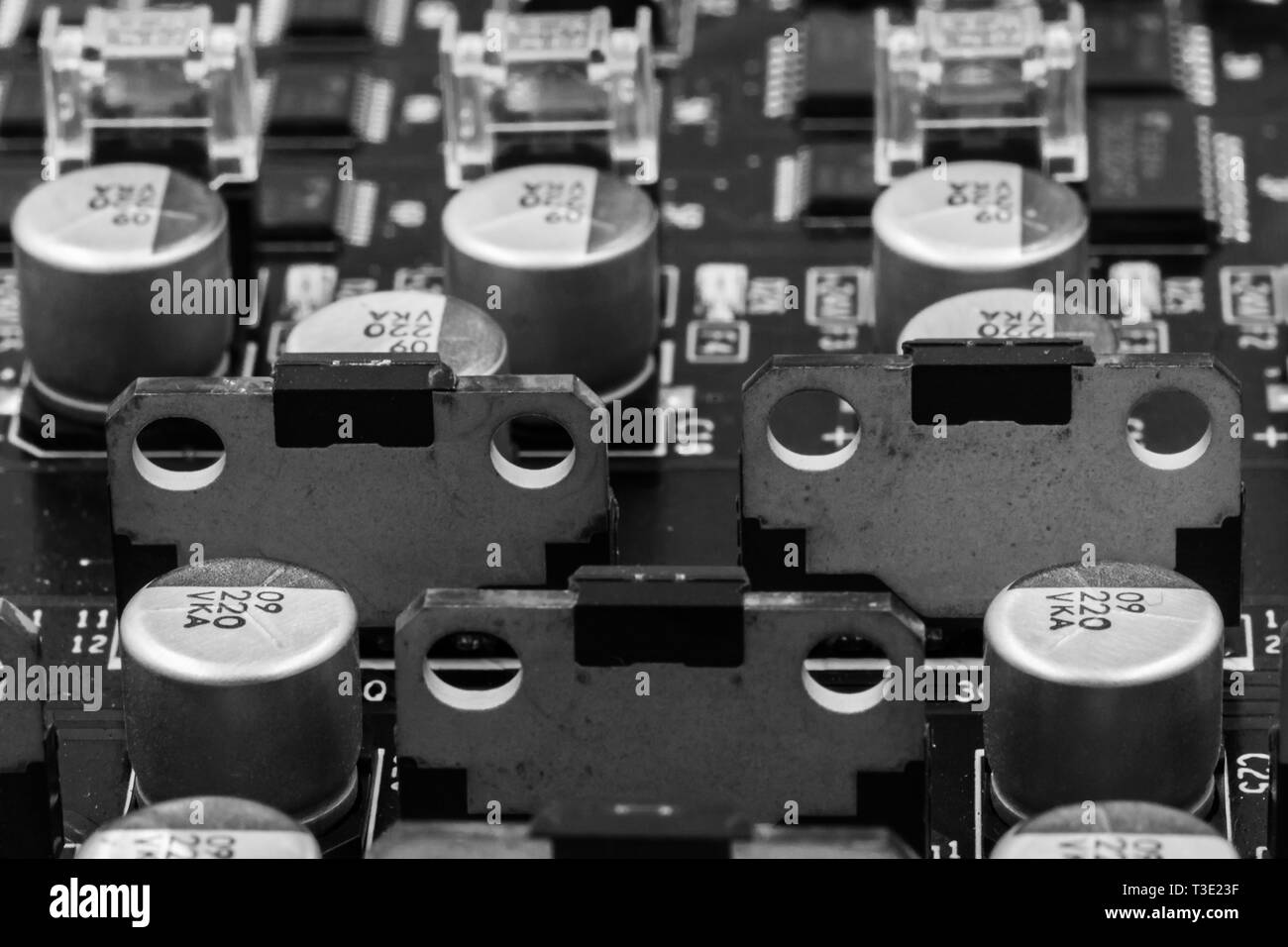 Macro photo of computer components Stock Photo Alamy