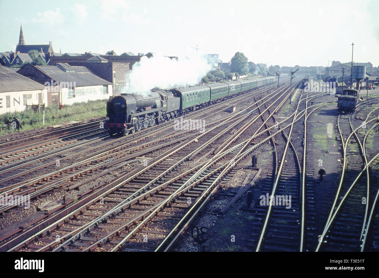 West Country Class No 34098 Templecombe at Wimbledon, London 5th July 1965 Stock Photo