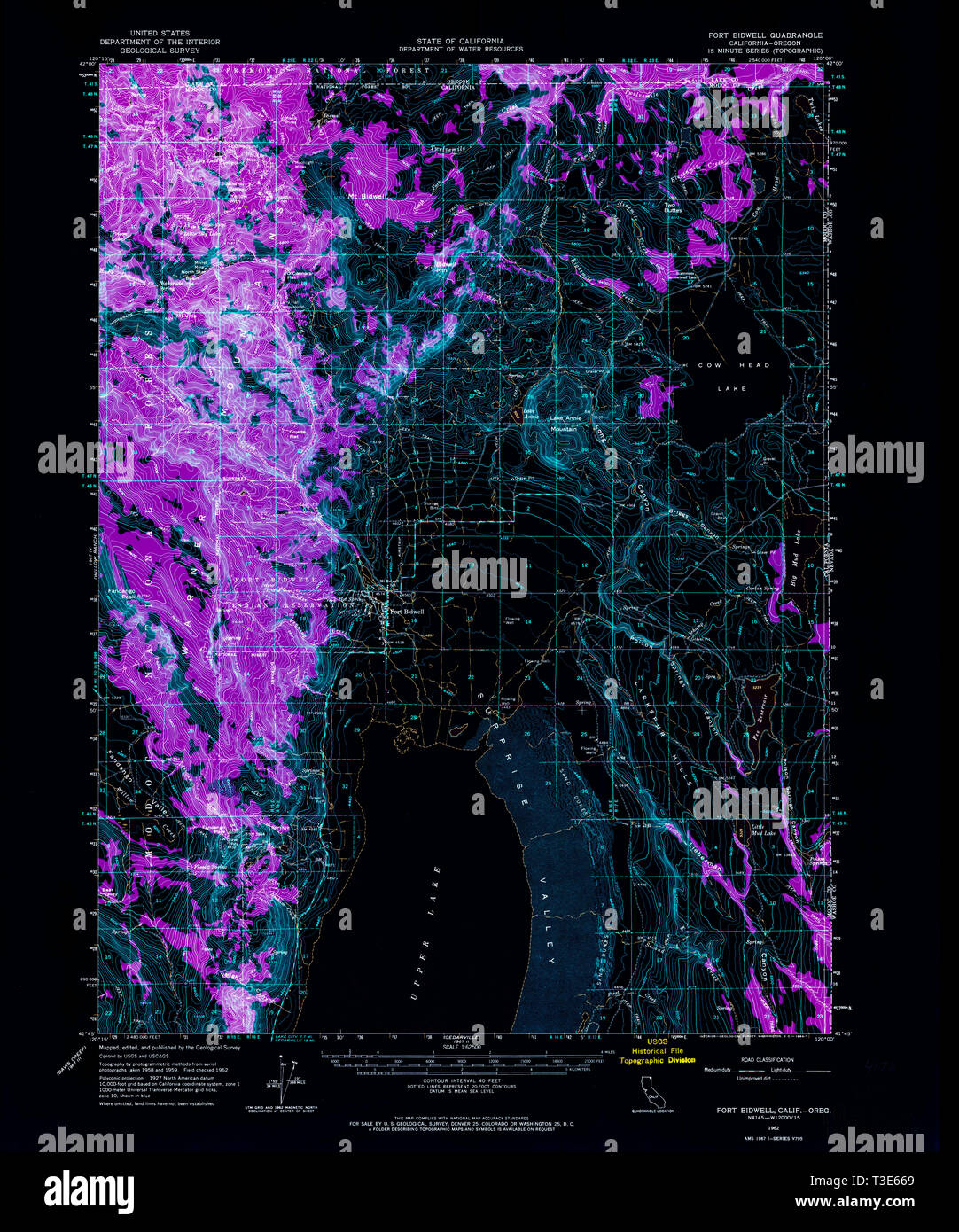 Map of bidwell hires stock photography and images Alamy