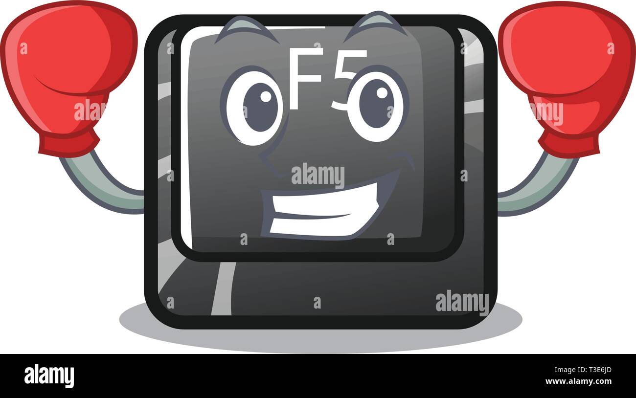 F5 Button Drawing Boxing button f5 isolated with the character Stock Vector Image & Art ...