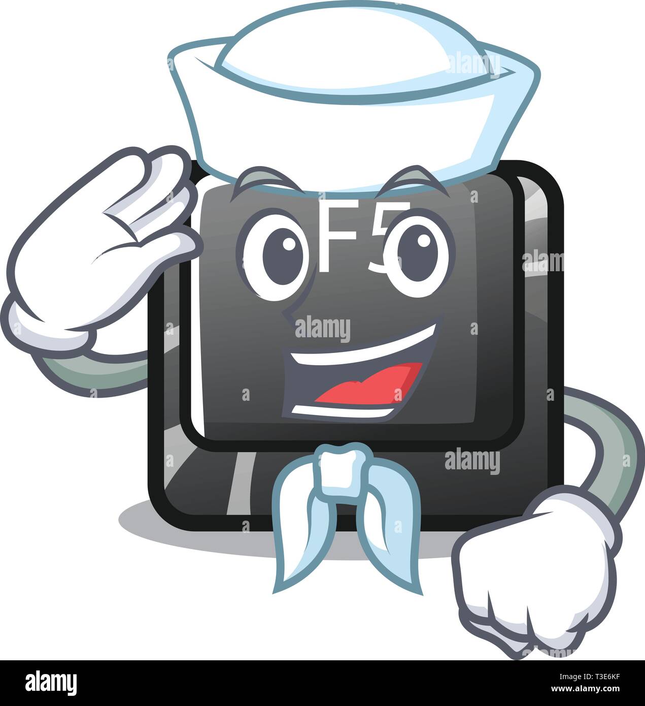 F5 Button Drawing Sailor button f5 isolated with the character Stock Vector Image & Art ...