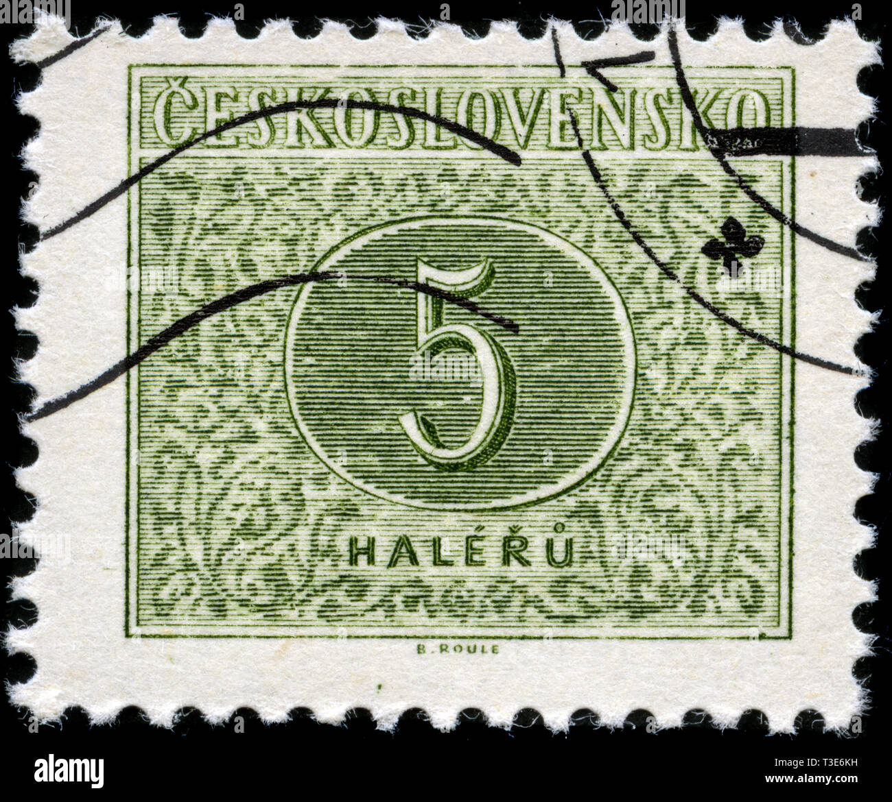 Postage stamp from the former state Czechoslovakia in the Postage Due Stamps (19541963) series