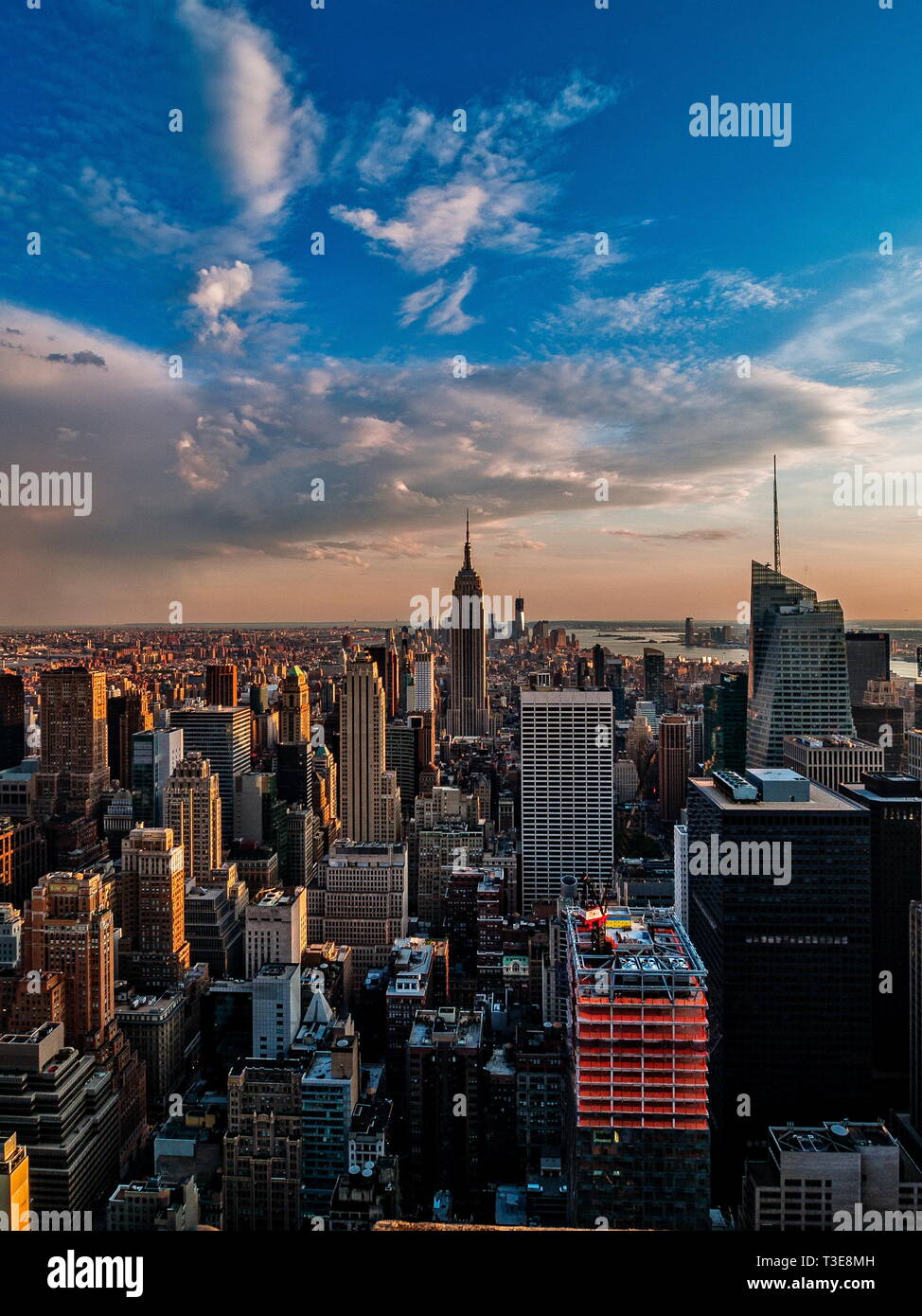 The view from "Top of the Rock" in New York City Stock Photo - Alamy