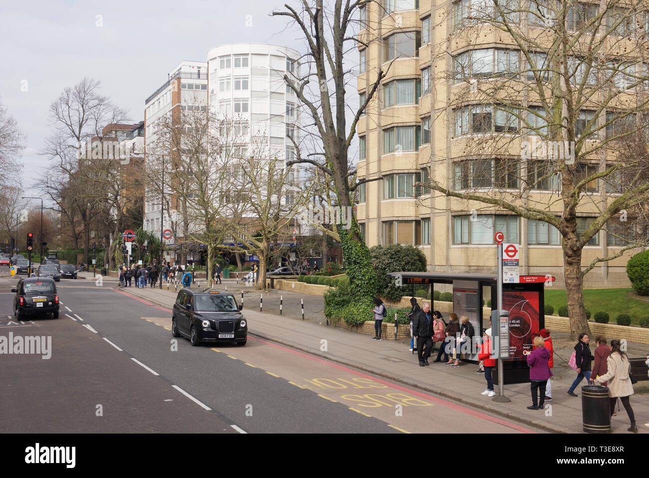 Wellington Road, St John's Wood in London Stock Photo