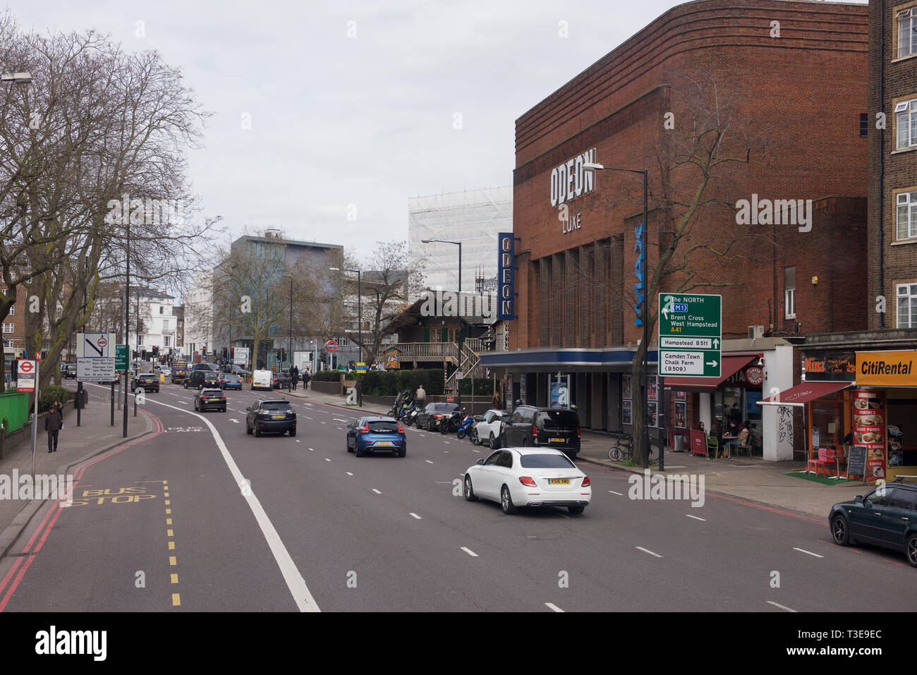 The Odeon Cinema On Finchley Road Swiss Cottage In London Stock