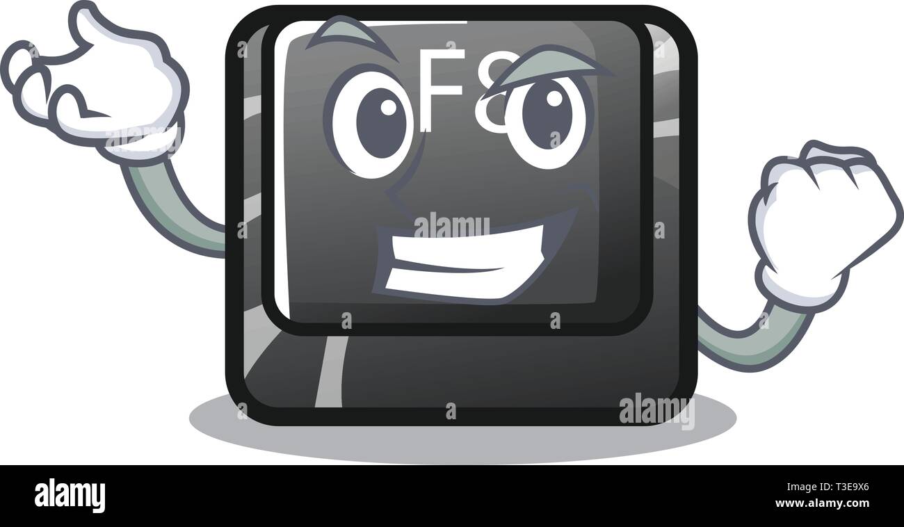Successful button f8 isolated with the cartoon Stock Vector Image & Art ...