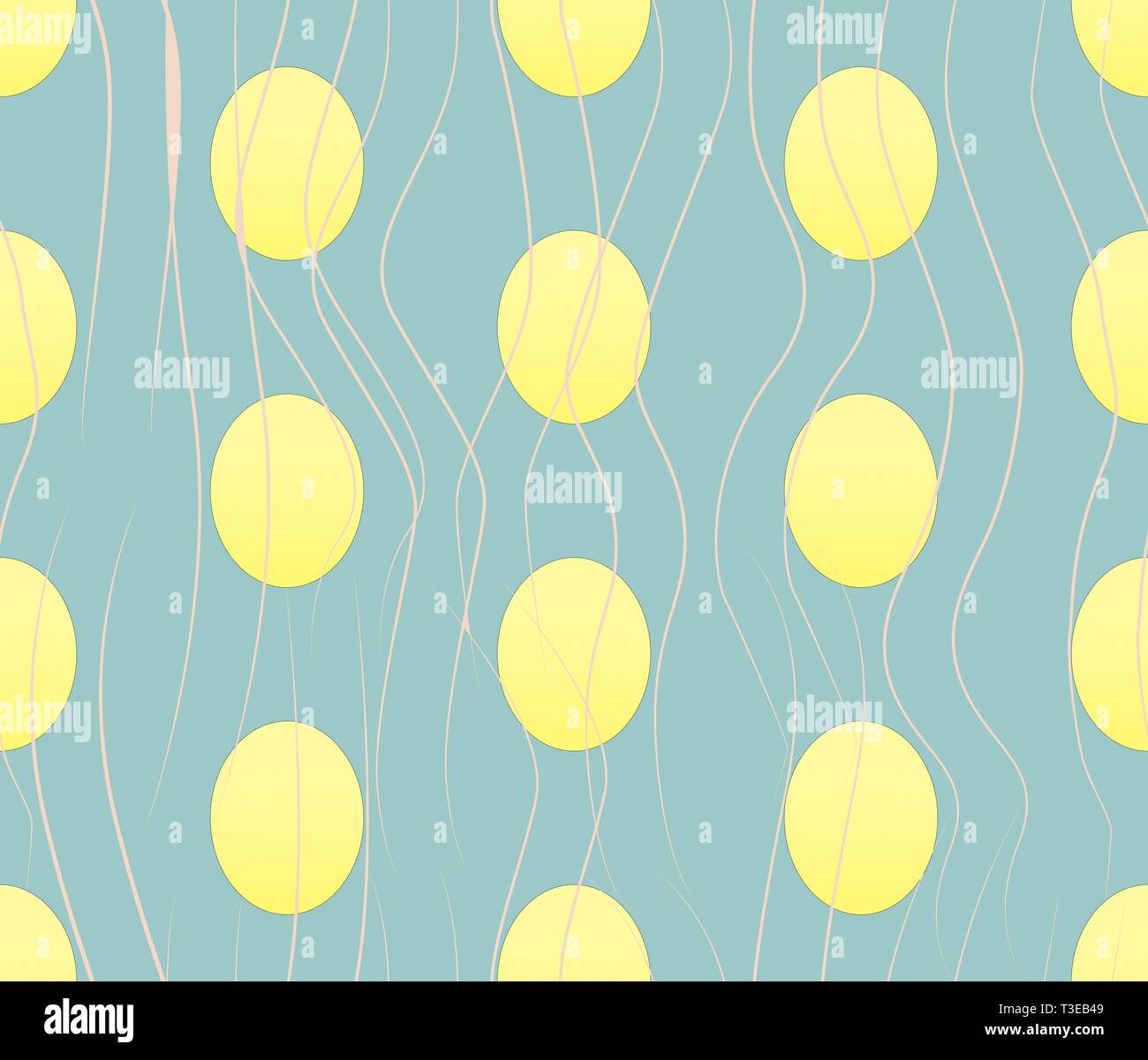 Vector seamless rwxture with eggs Stock Vector