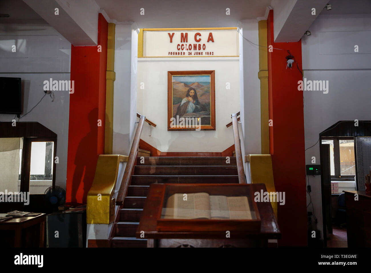 The Young Men's Christian Association (YMCA) building in Colombo city, established in 1882. Colombo, Sri Lanka. Stock Photo