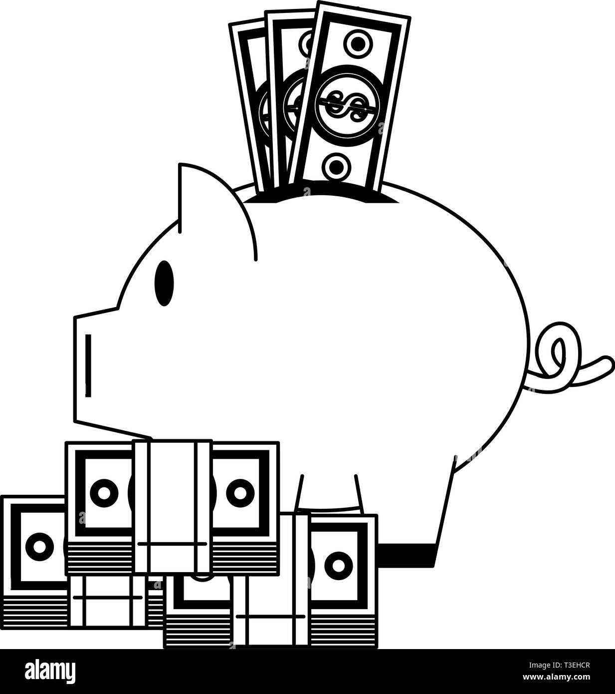 Business and money in black and white Stock Vector Image &amp; Art - Alamy