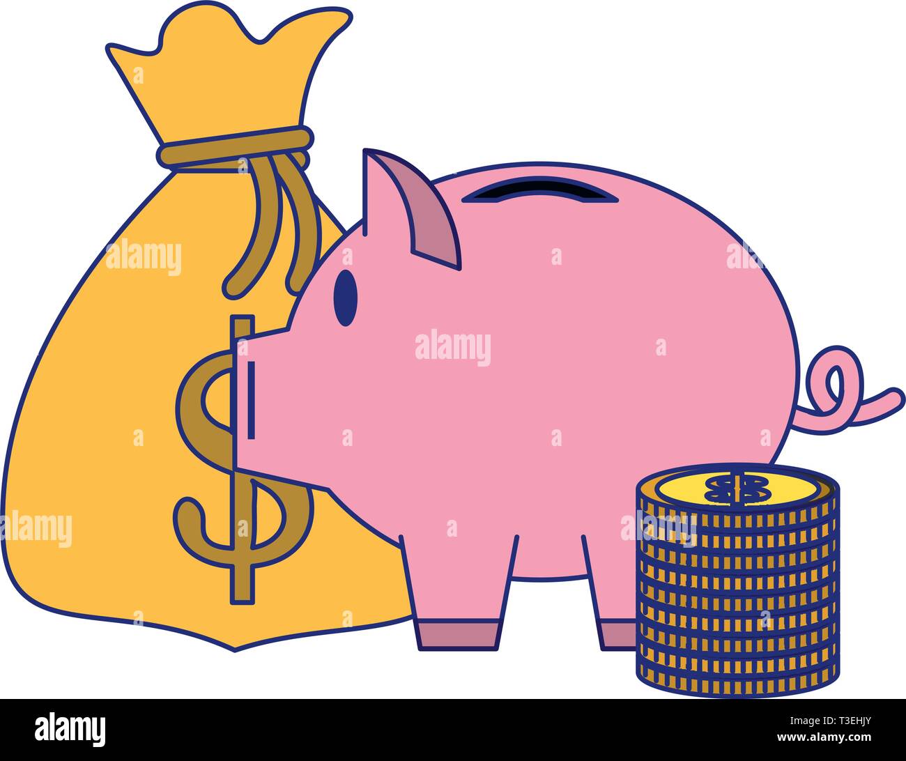 Business and money blue lines Stock Vector Image & Art - Alamy