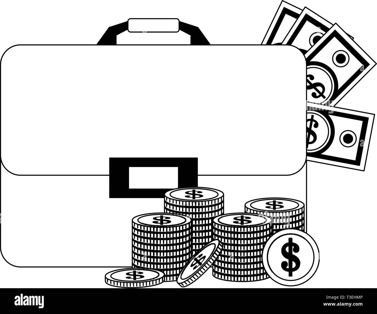 Business and money in black and white Stock Vector Image & Art - Alamy