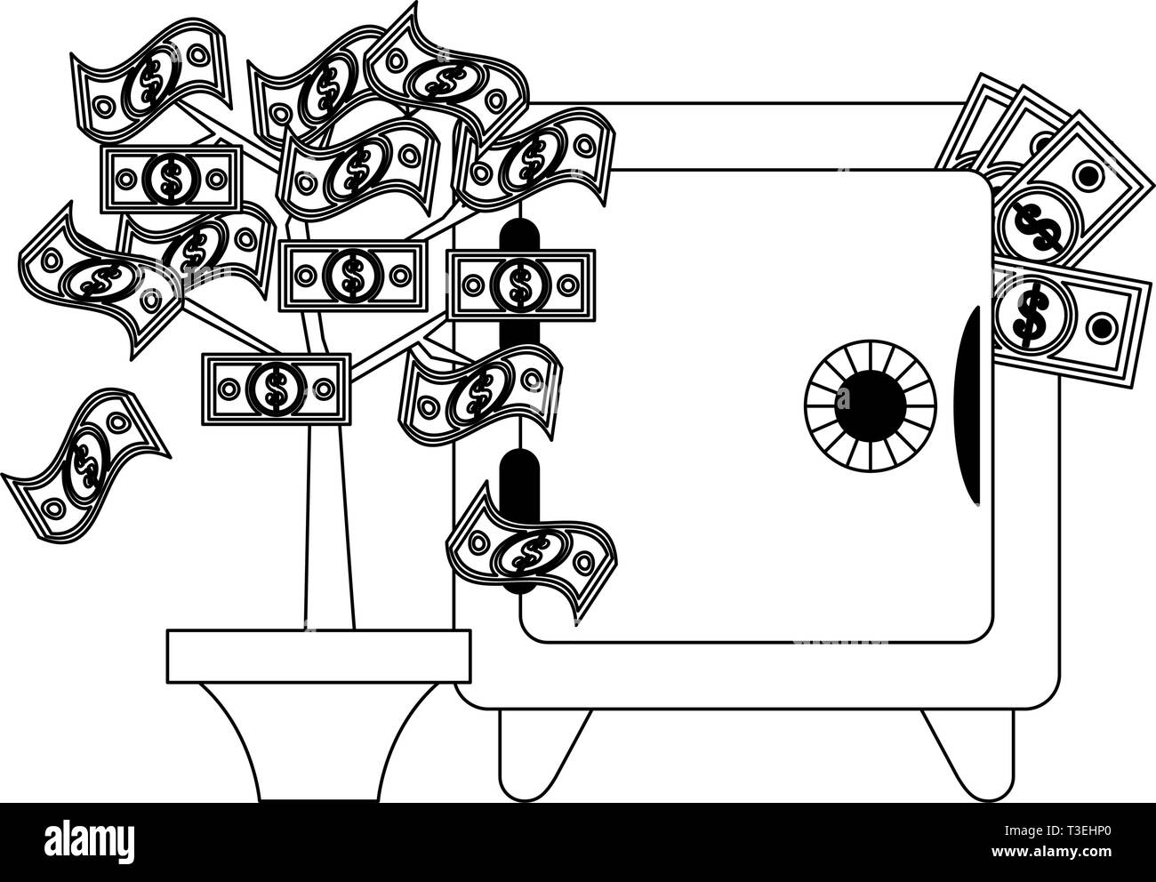 Business and money in black and white Stock Vector Image & Art - Alamy