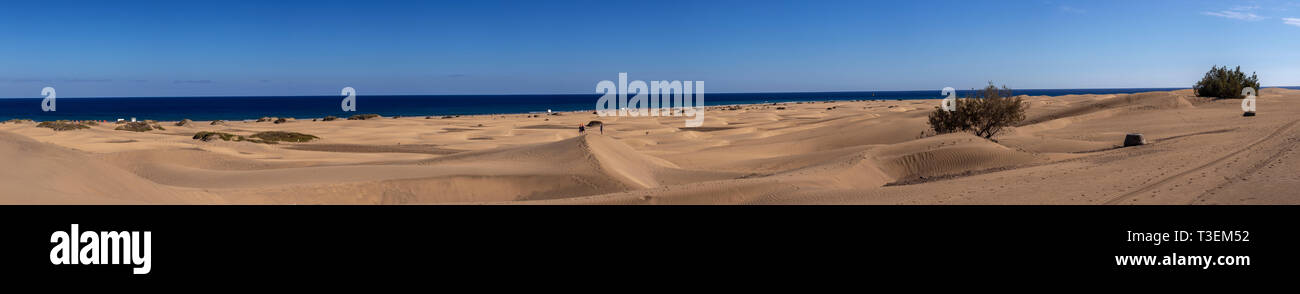Sand dunes at Maspalomas, Gran Canaria, Canary Islands Stock Photo