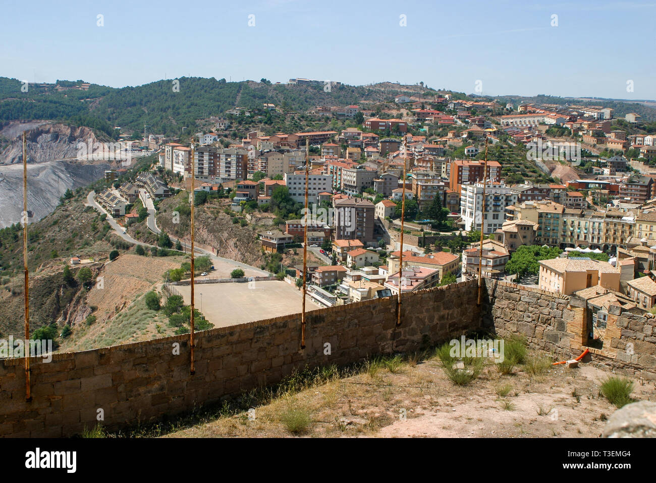 Cardona, a medieval village of Barcelona province, Catalonia, Spain Stock Photo