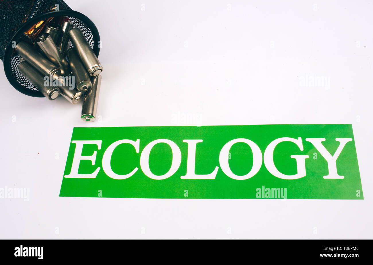 Recycling, reuse, reduce concept. Recycling electric waste. Paper with ...