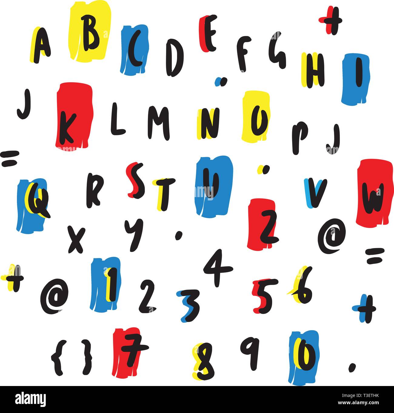 Numbers letter letters alphabet decoration Stock Vector Images Alamy