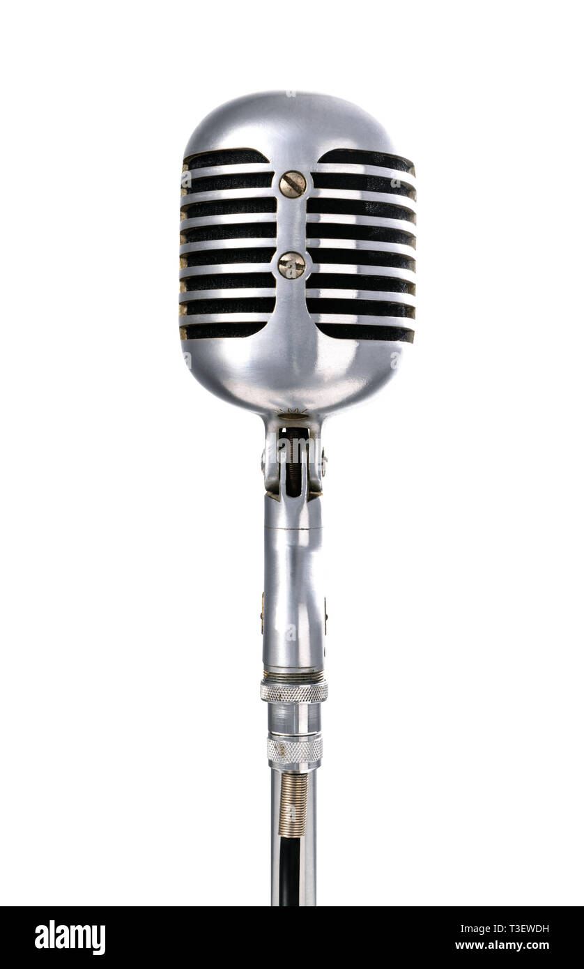 Shure 55 vintage microphone Stock Photo - Alamy