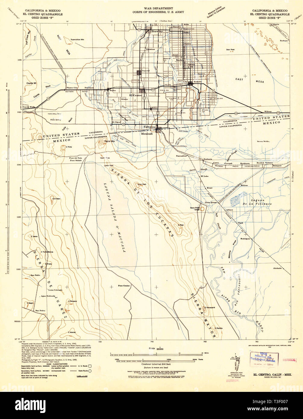 Map of el centro california hires stock photography and images Alamy