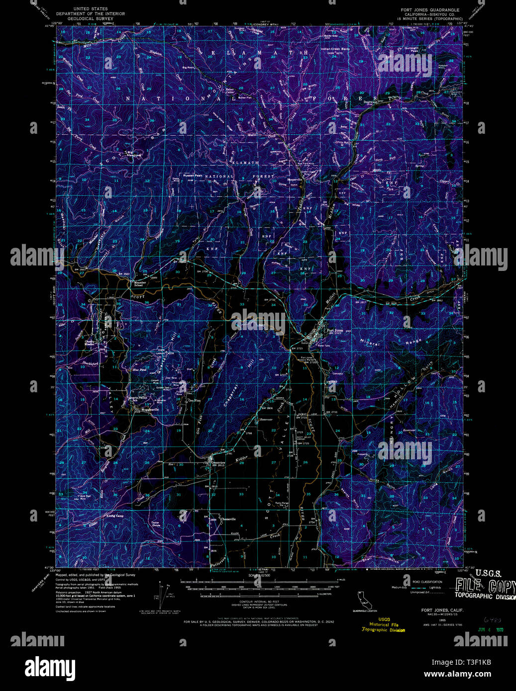 Fort jones california map hires stock photography and images Alamy