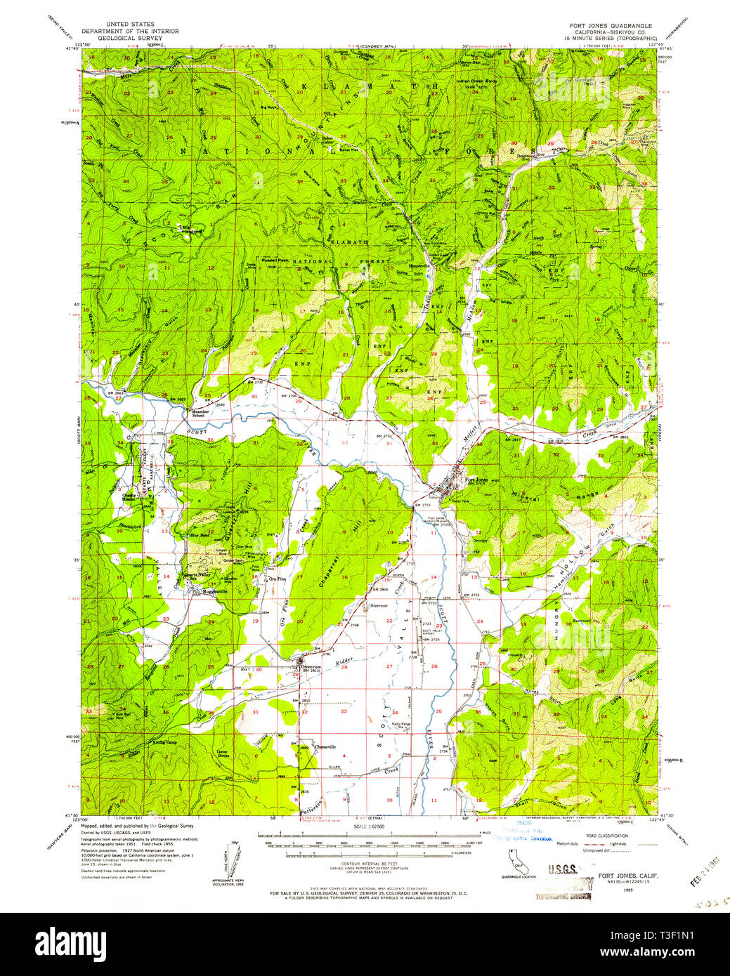 Fort jones california map hires stock photography and images Alamy