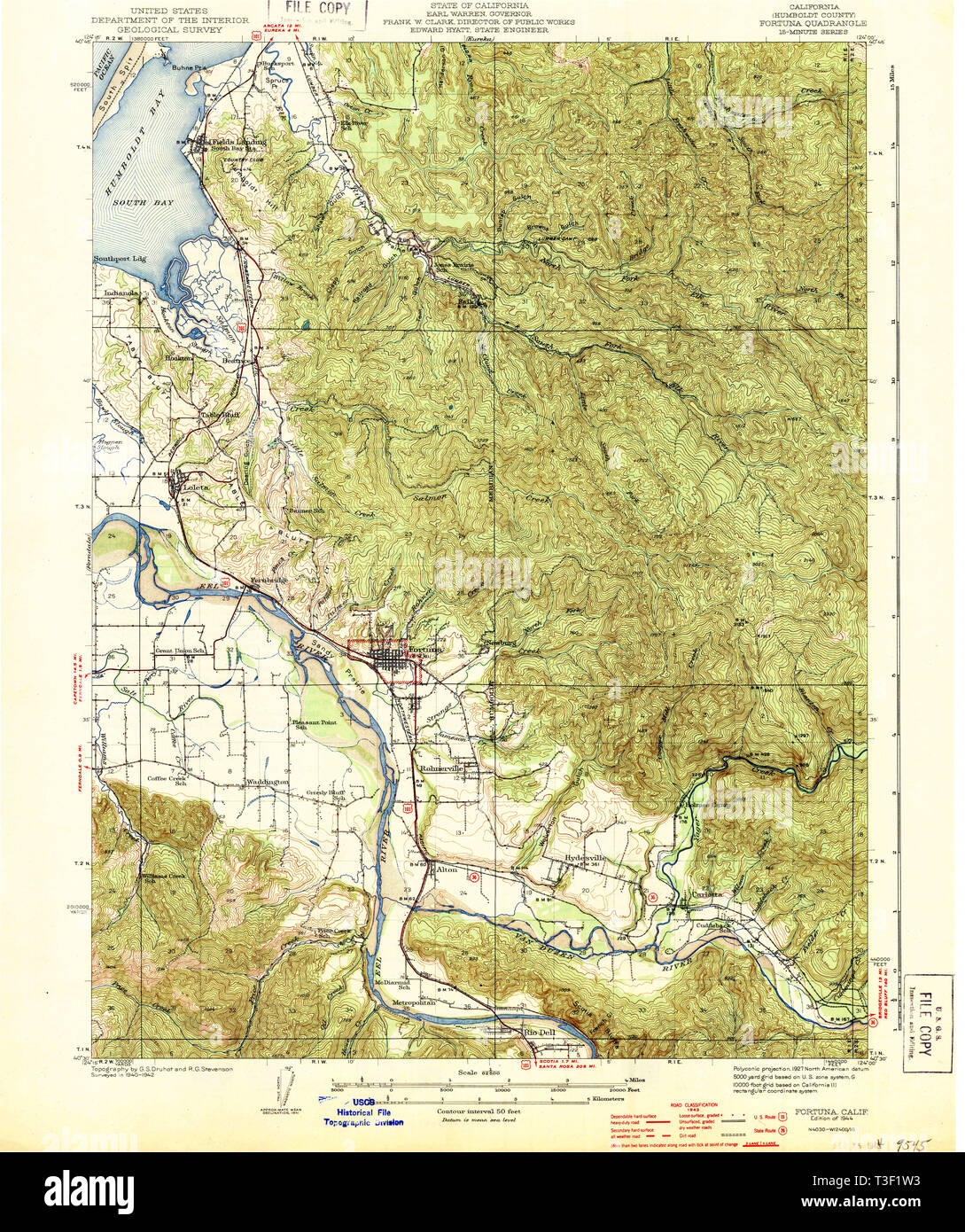 Fortuna california map hires stock photography and images Alamy
