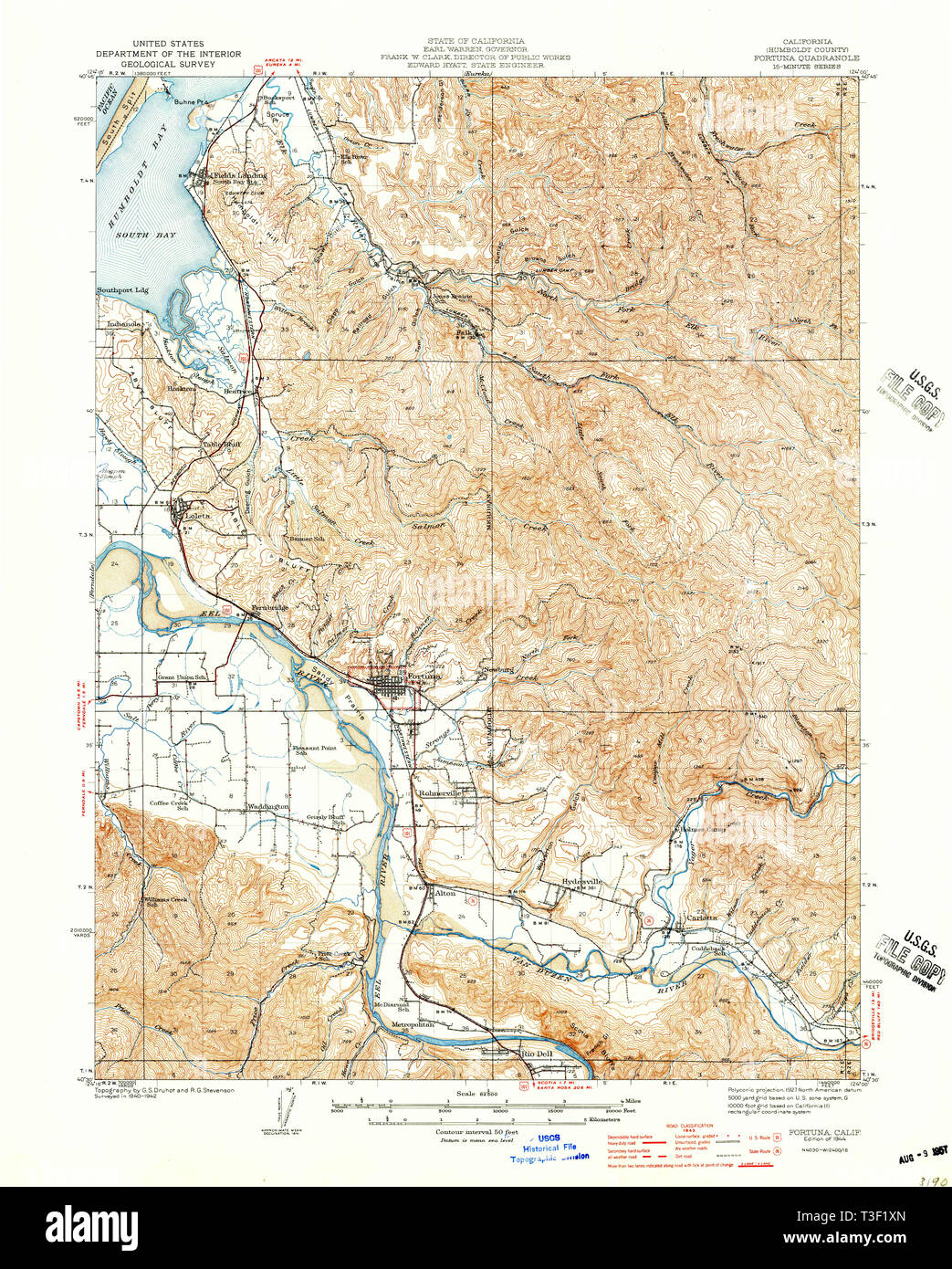 Fortuna california map hires stock photography and images Alamy