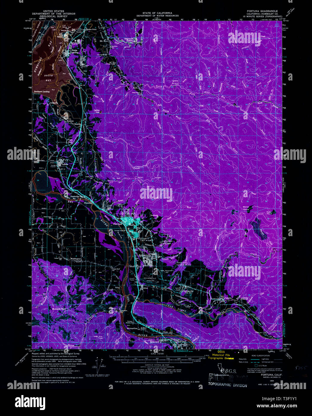 Fortuna california map hires stock photography and images Alamy