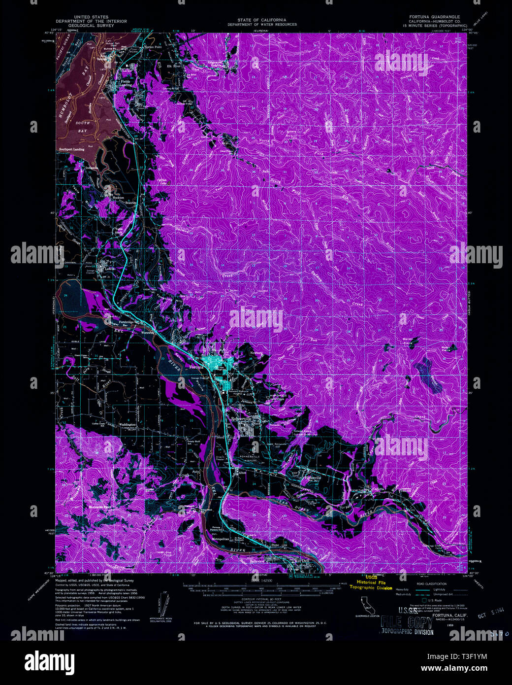 Fortuna california map hires stock photography and images Alamy