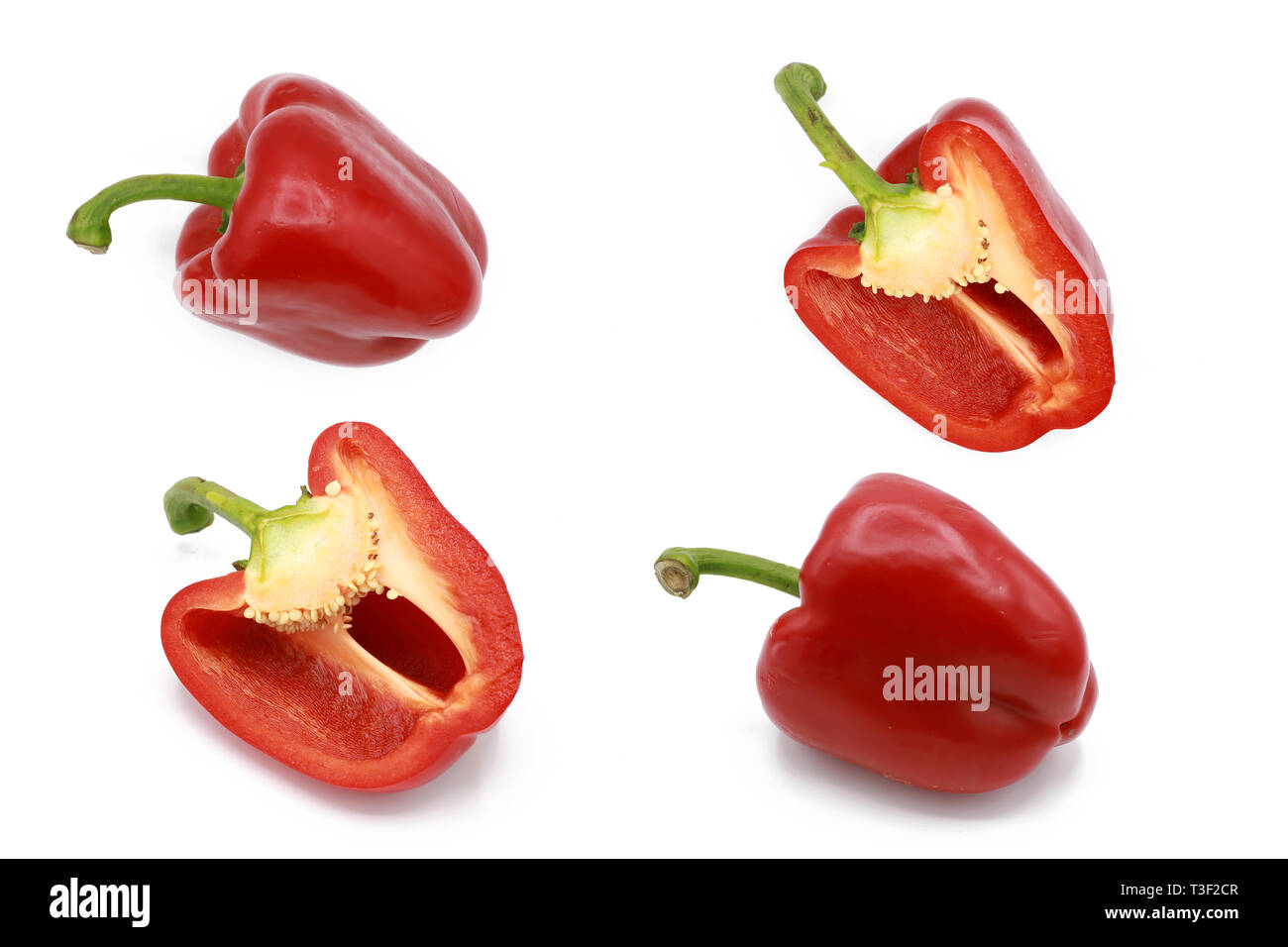 Sweet red pepper isolated Cut Out Stock Images & Pictures - Alamy