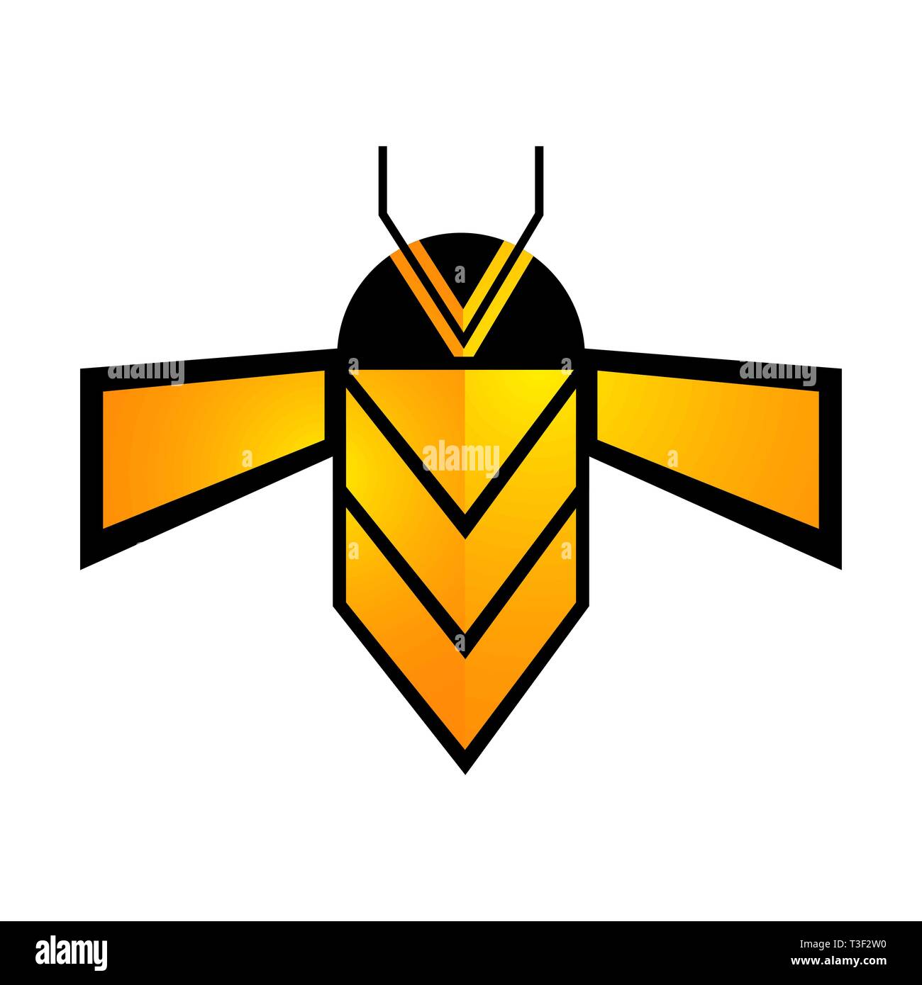 Geometric bee line concept design. Symbol graphic template element ...