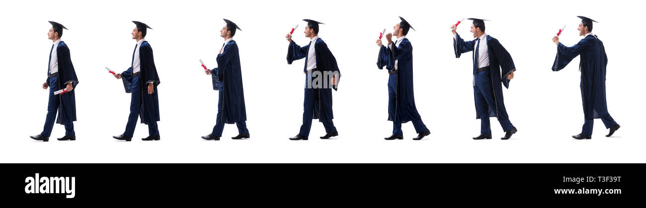Collage of graduation cap Cut Out Stock Images & Pictures - Alamy