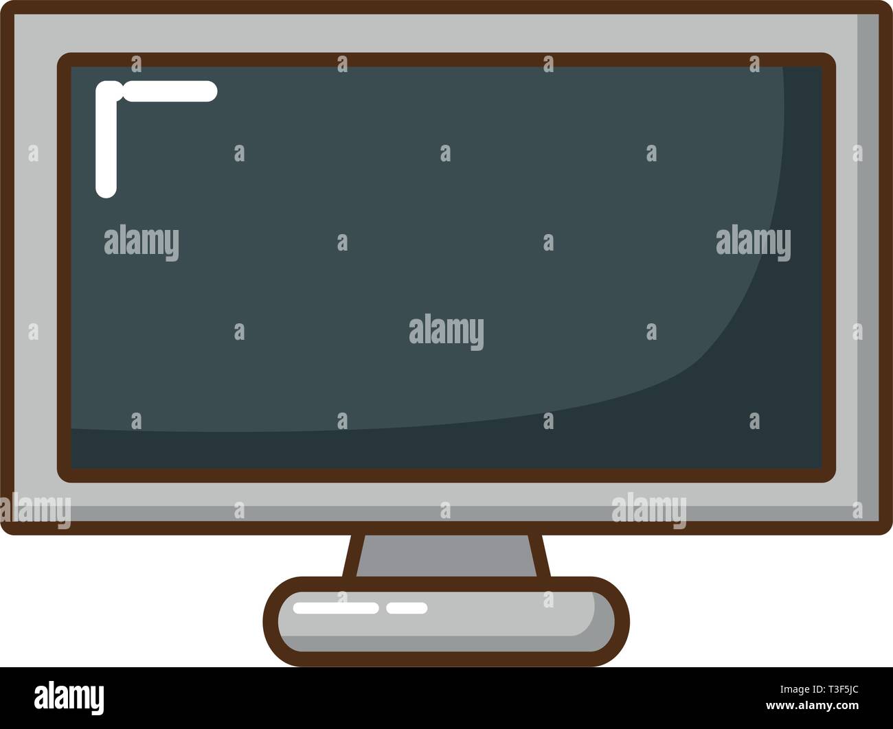 television screen isolated icon Stock Vector Image & Art - Alamy