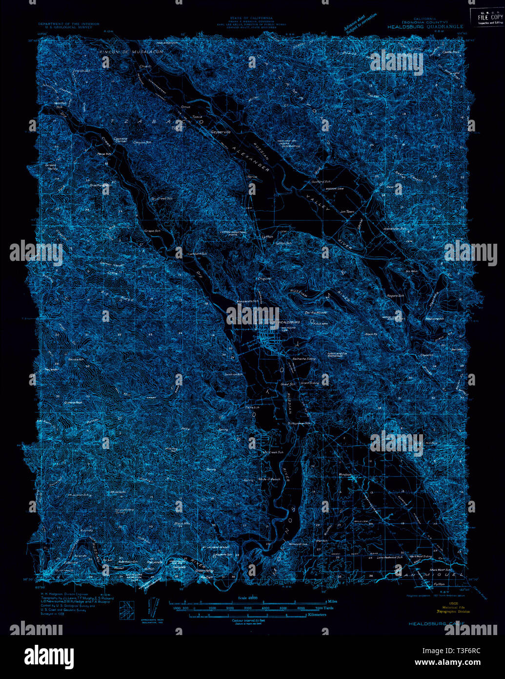 Map of healdsburg hi-res stock photography and images - Alamy