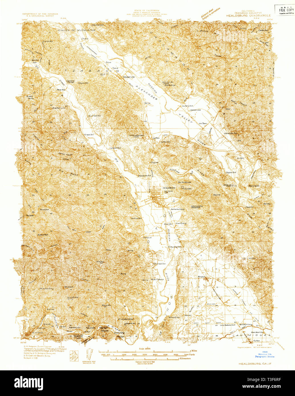 Map of healdsburg hi-res stock photography and images - Alamy