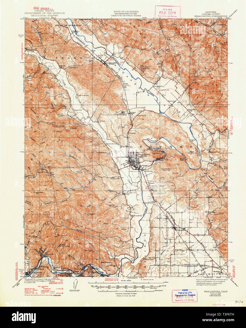 Map of healdsburg hi-res stock photography and images - Alamy