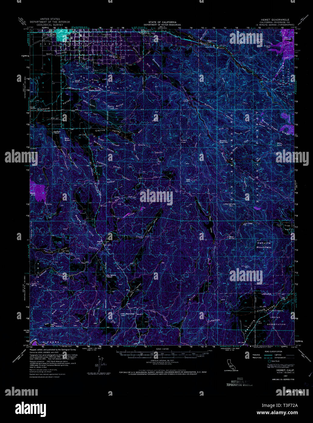 Map of hemet california hires stock photography and images Alamy