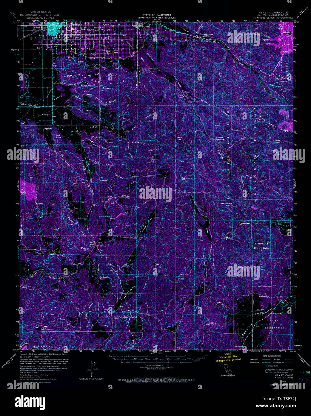 Map of hemet california hires stock photography and images Alamy