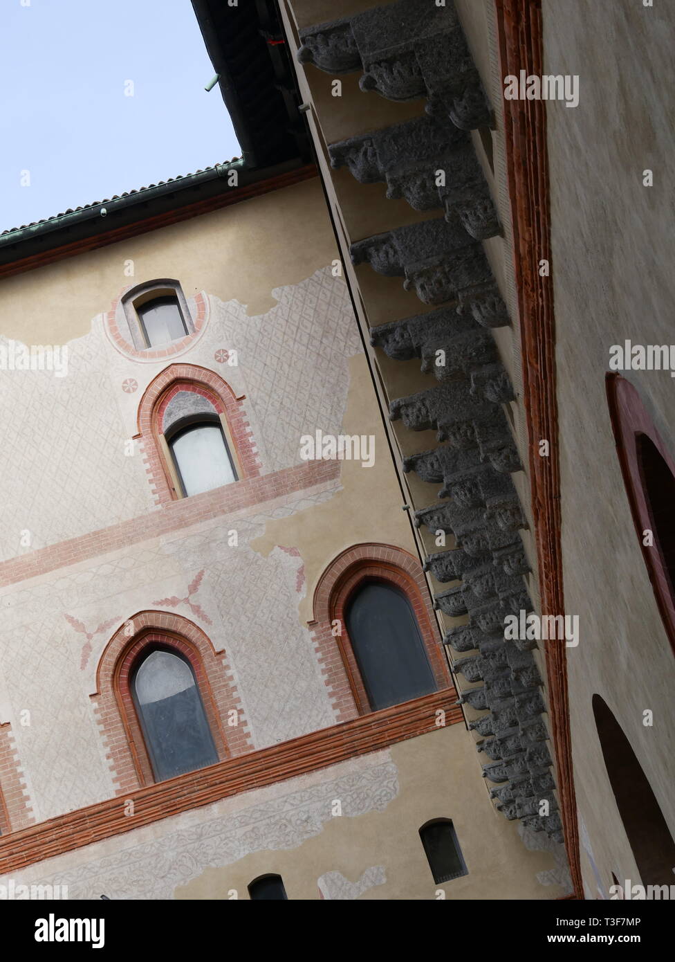 Roman Rafter Decoration on Roman roof Stock Photo - Alamy