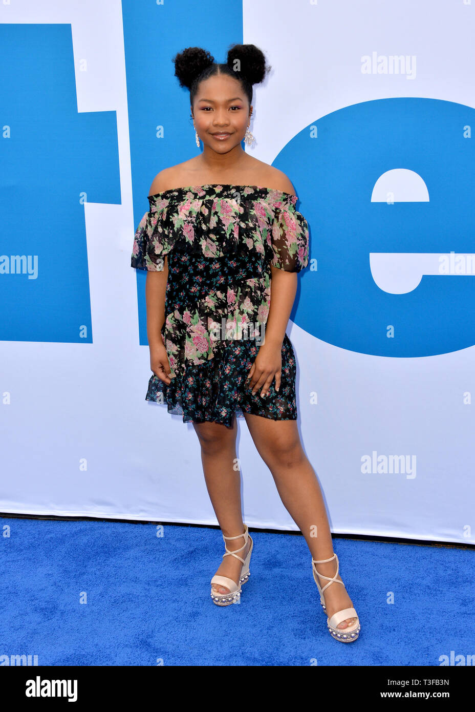 Los Angeles, USA. 08th Apr, 2019. LOS ANGELES, USA. April 08, 2019: Laya DeLeon Hayes at the premiere of "Little" at the Regency Village Theatre. Picture Credit: Paul Smith/Alamy Live News Stock Photo