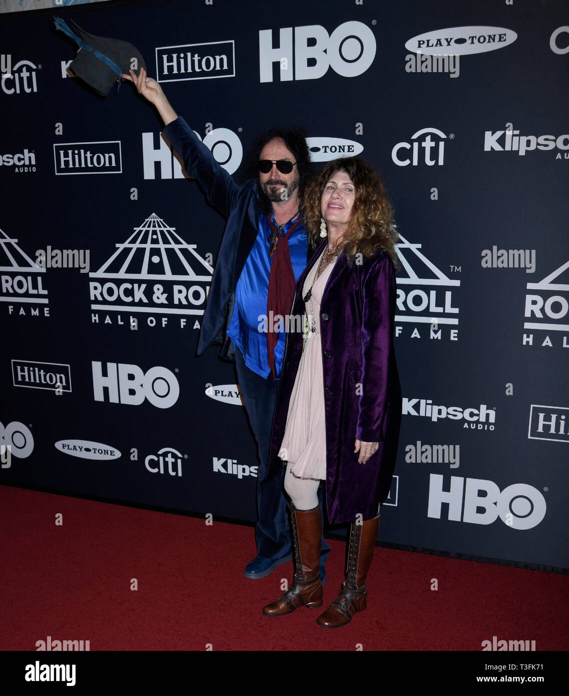 29 March 2019 Brooklyn, New York Mike Campbell and Marcie Campbell at the Rock & Roll Hall