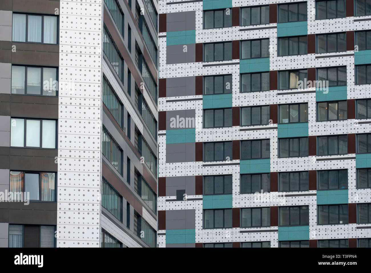 Windows on the facade of a modern high-rise building Stock Photo - Alamy