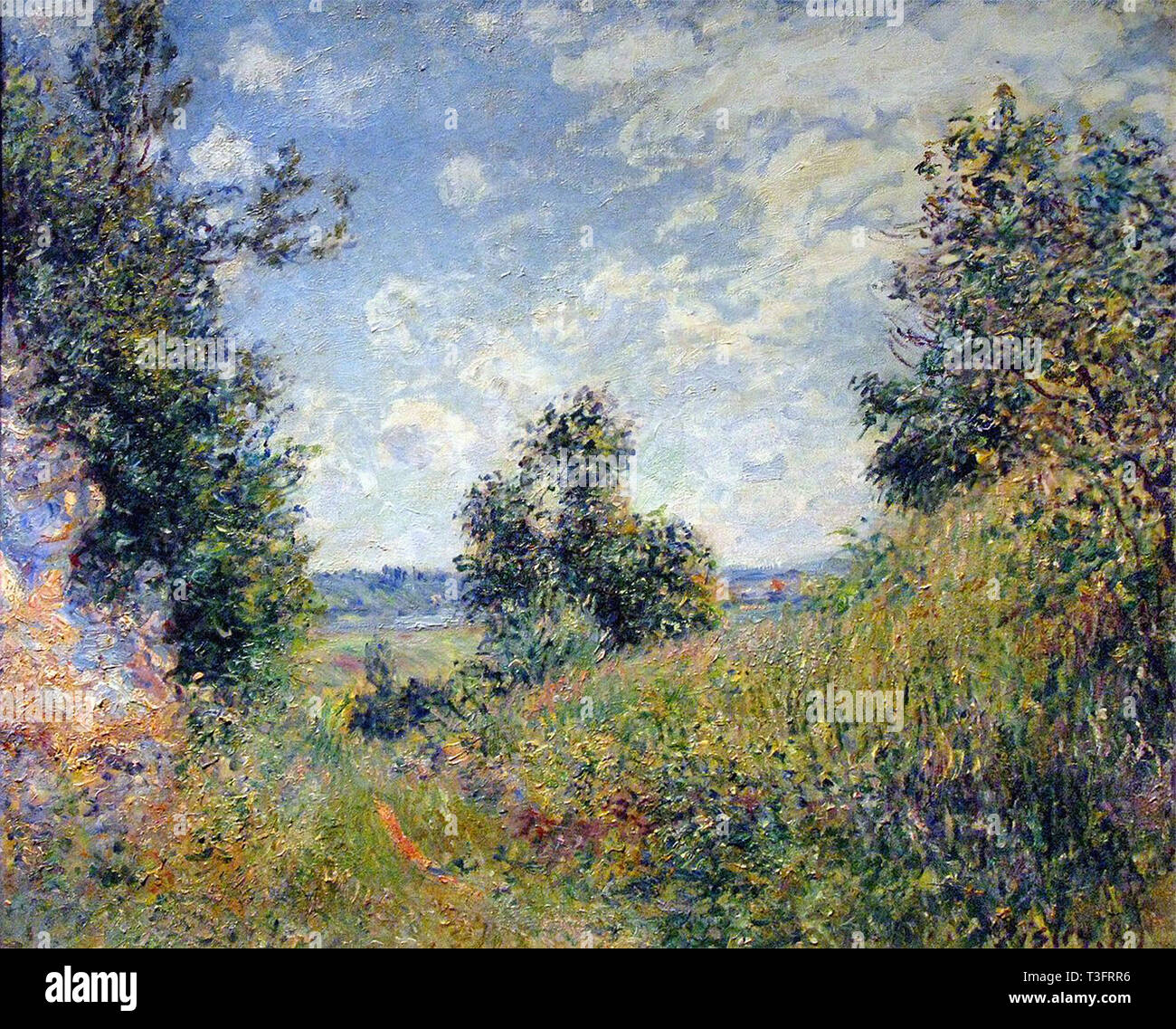 Alfred Sisley (1839 - 1899) - summer landscape valley of the seine