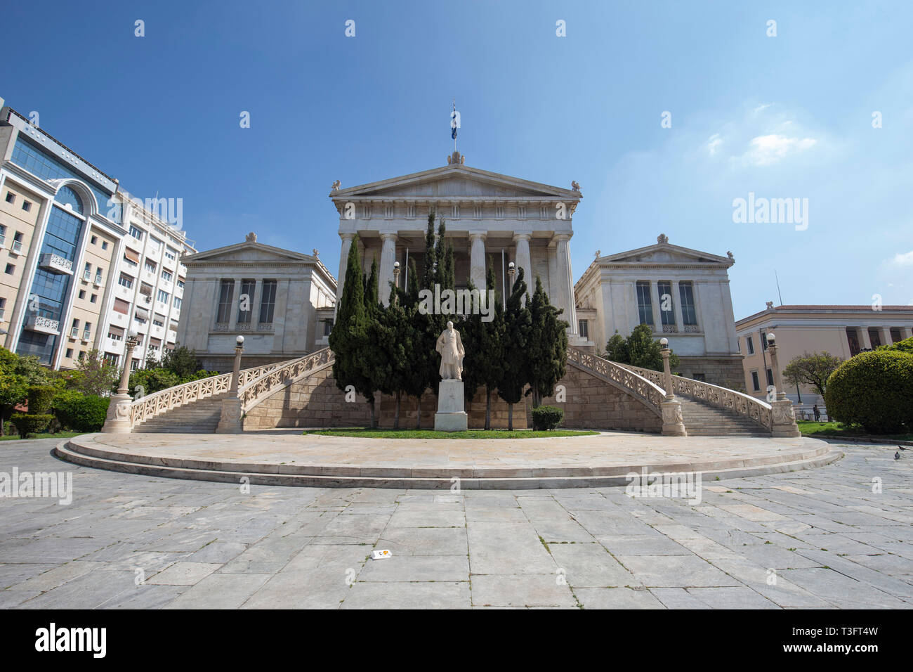 National Library of Athens Greece Stock Photo