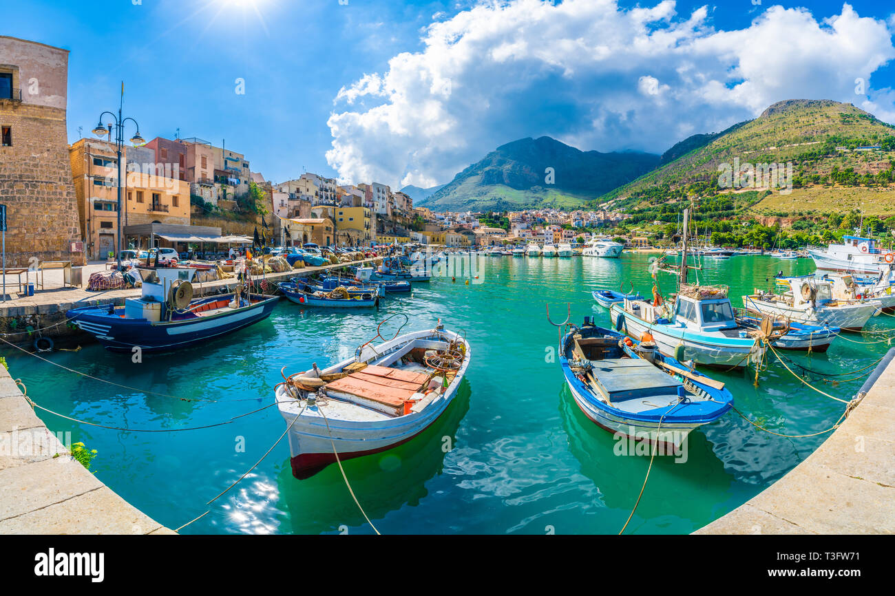 Sicilian port of Castellammare del Golfo, amazing coastal village of