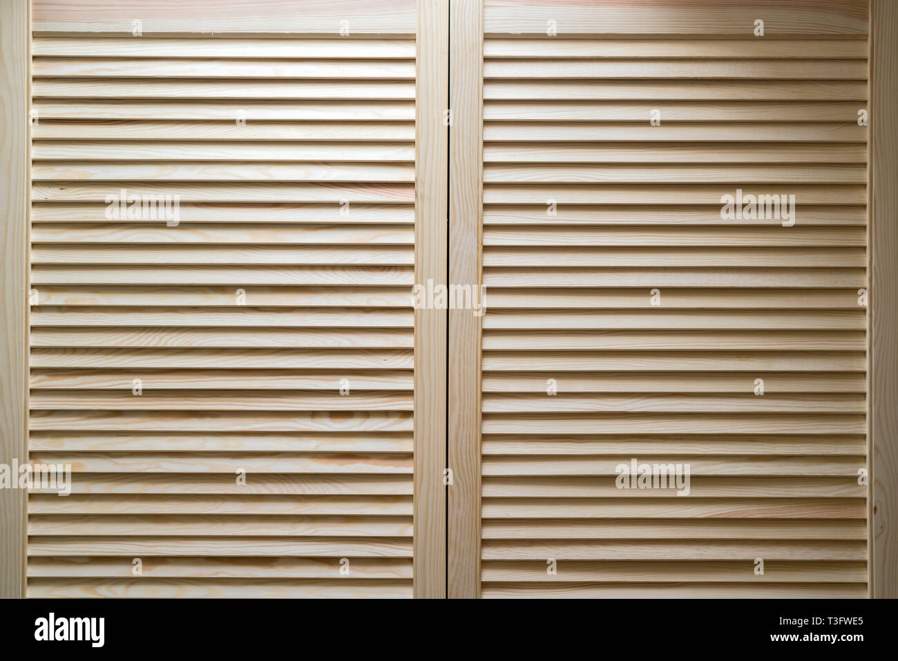 Modern Wooden Cabinet With Strips In Classic Rustic Style