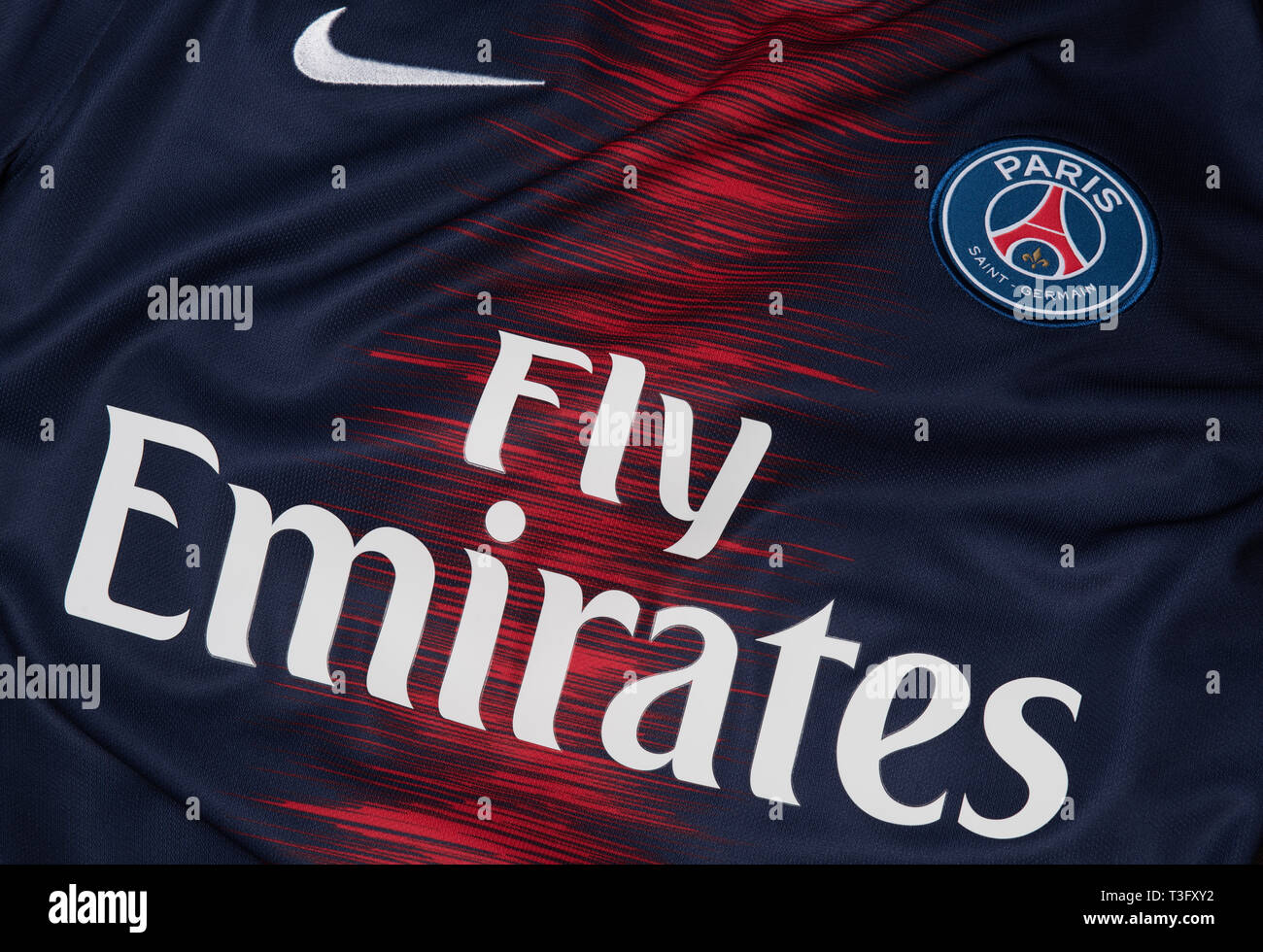 fly emirates maillot psg