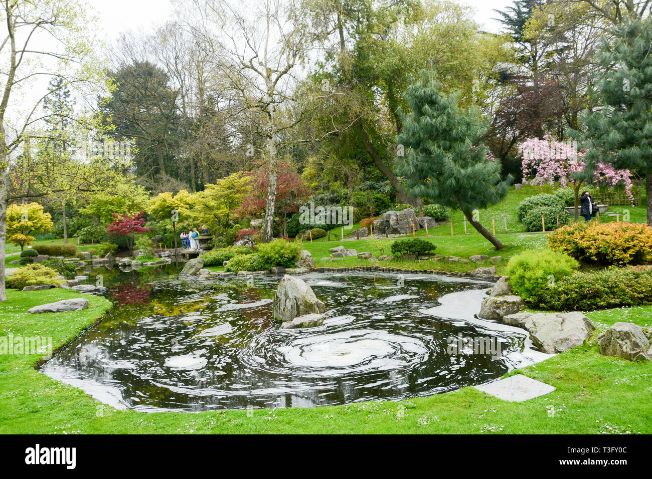Garden Mini Waterfall Stock Photos Garden Mini Waterfall Stock